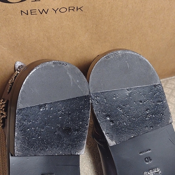 Coach Watts Crystal Star Embellished Pewter Boots with side zipper - Picture 6 of 16